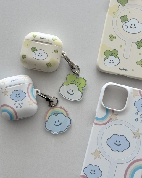 [skyfolio] Rainbow Cloud Airpods Case