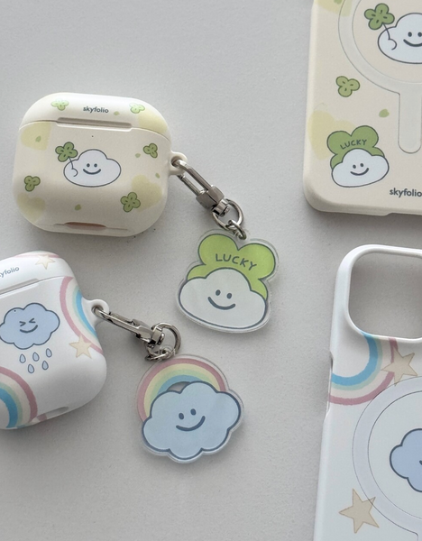 [skyfolio] Clover Cloud Airpods Case