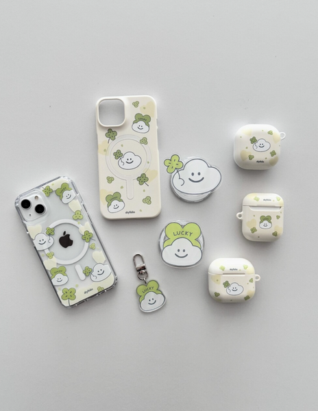 [skyfolio] Clover Cloud Airpods Case