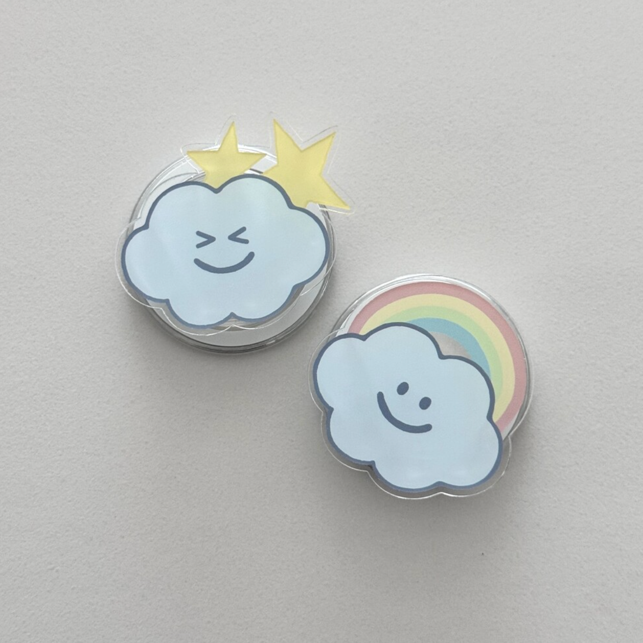 [skyfolio] Rainbow Cloud MagSafe Grip Tok