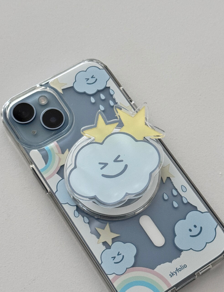 [skyfolio] Rainbow Cloud MagSafe Grip Tok