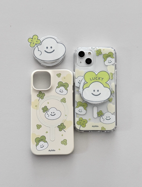 [skyfolio] Clover Cloud MagSafe Grip Tok