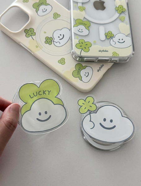 [skyfolio] Clover Cloud MagSafe Grip Tok