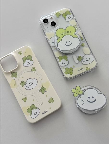 [skyfolio] Clover Cloud MagSafe Grip Tok