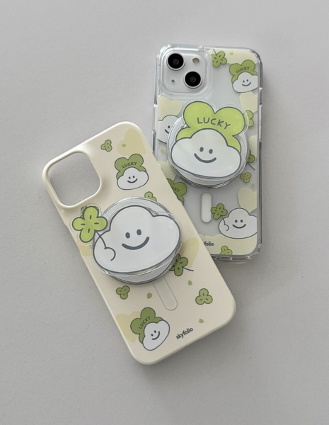 [skyfolio] Clover Cloud MagSafe Grip Tok