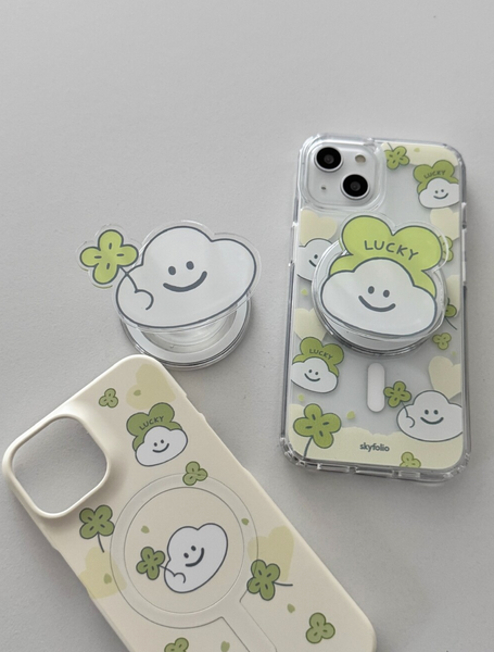 [skyfolio] Clover Cloud MagSafe Grip Tok