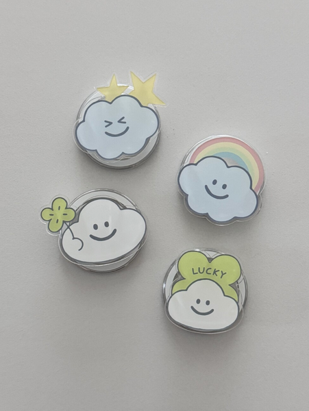 [skyfolio] Clover Cloud MagSafe Grip Tok