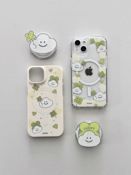 [skyfolio] Clover Cloud MagSafe Jelly Hard Case / Hard Case