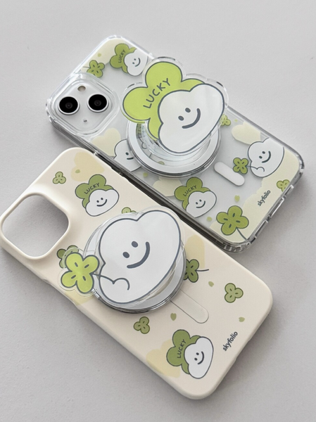 [skyfolio] Clover Cloud MagSafe Jelly Hard Case / Hard Case