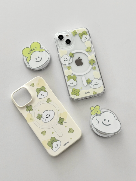 [skyfolio] Clover Cloud MagSafe Jelly Hard Case / Hard Case