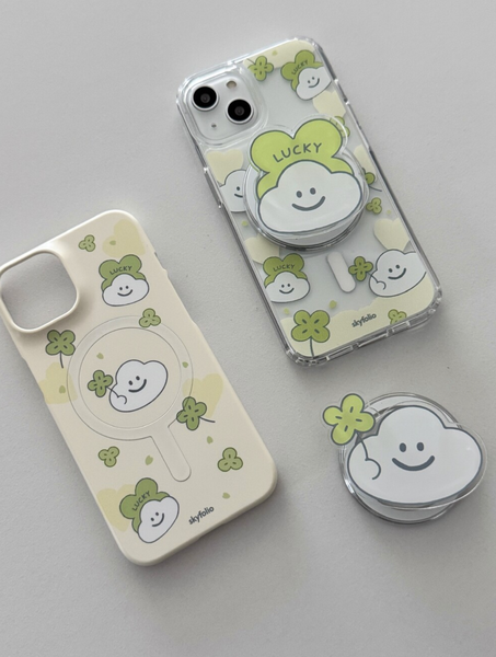 [skyfolio] Clover Cloud MagSafe Jelly Hard Case / Hard Case