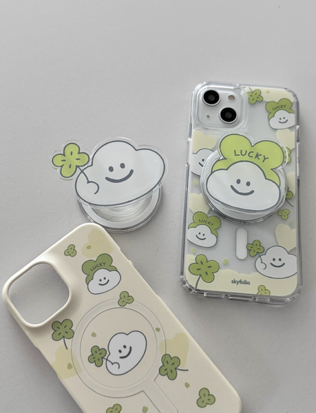 [skyfolio] Clover Cloud MagSafe Jelly Hard Case / Hard Case