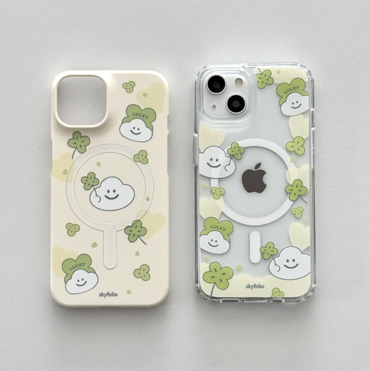 [skyfolio] Clover Cloud MagSafe Jelly Hard Case / Hard Case