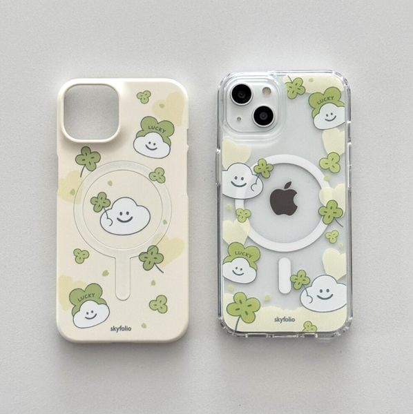 [skyfolio] Clover Cloud MagSafe Jelly Hard Case / Hard Case
