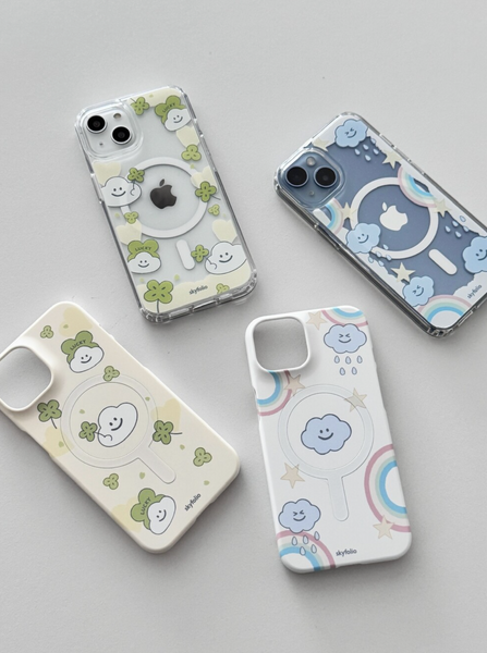 [skyfolio] Clover Cloud MagSafe Jelly Hard Case / Hard Case
