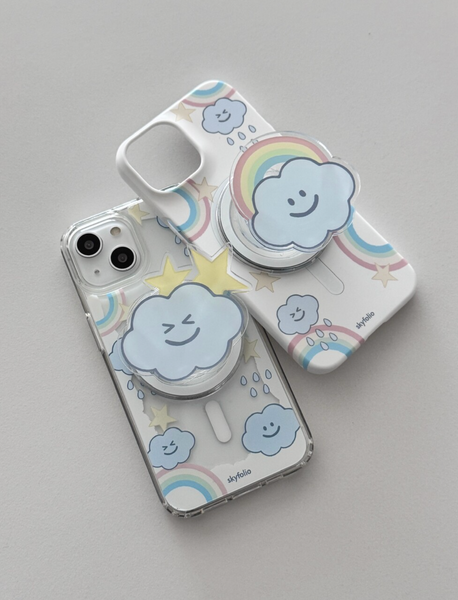 [skyfolio] Rainbow Cloud MagSafe Jelly Hard Case / Hard Case