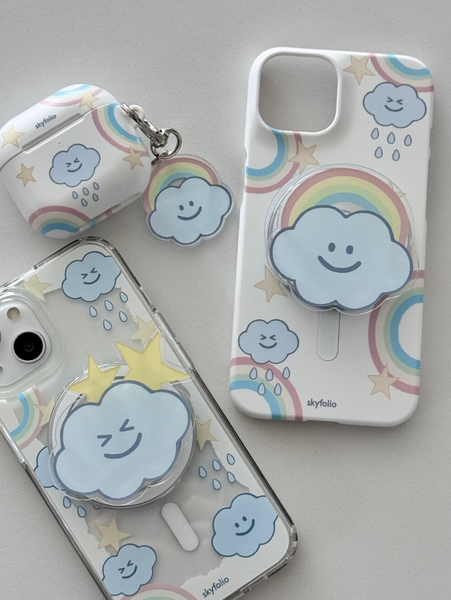 [skyfolio] Rainbow Cloud MagSafe Jelly Hard Case / Hard Case