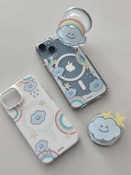 [skyfolio] Rainbow Cloud MagSafe Jelly Hard Case / Hard Case