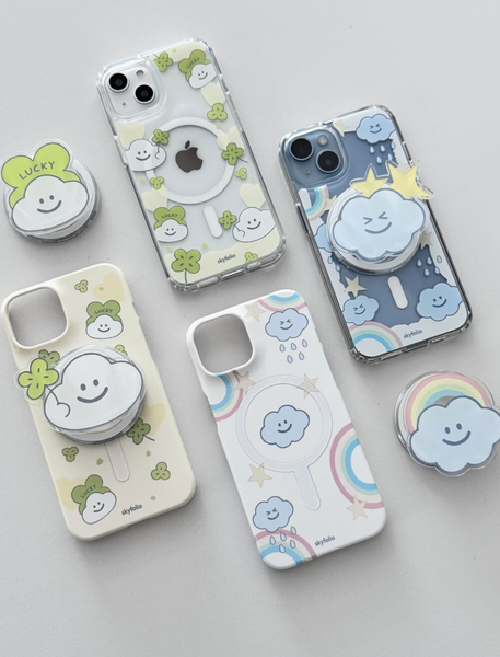 [skyfolio] Rainbow Cloud MagSafe Jelly Hard Case / Hard Case