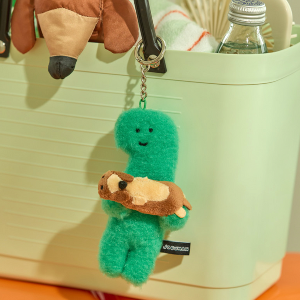[JOGUMAN STORE] Brachio & Woody Throw Away Flush Keyring