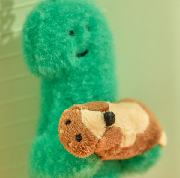 [JOGUMAN STORE] Brachio & Woody Throw Away Flush Keyring