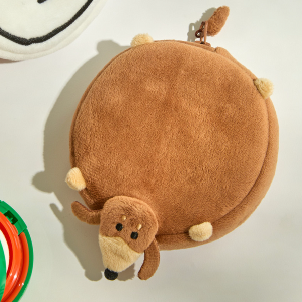 [JOGUMAN STORE] Woody Throw Away Flat Pouch