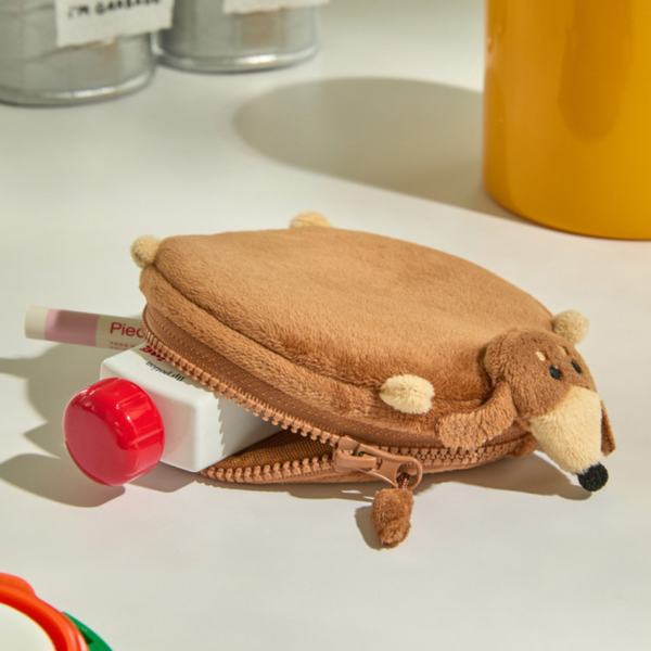 [JOGUMAN STORE] Woody Throw Away Flat Pouch