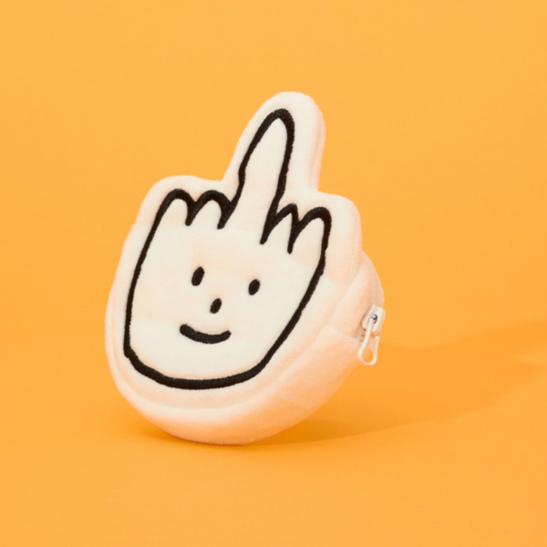 [JOGUMAN STORE] Throw Away Finger Flat Pouch