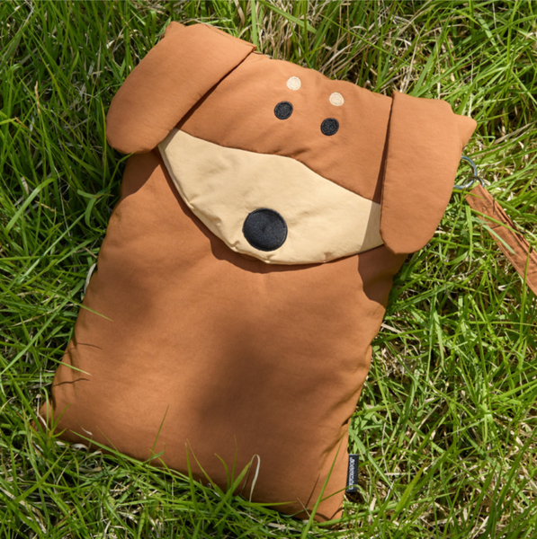 [JOGUMAN STORE] Brachio & Woody Throw Away Picnic Mat & Pouch Set