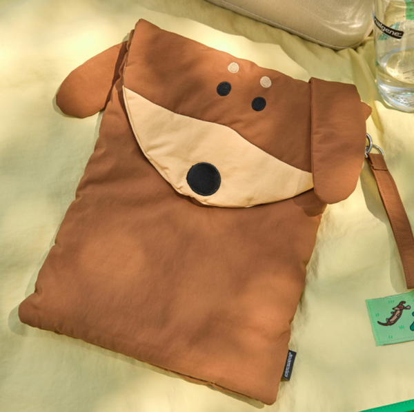 [JOGUMAN STORE] Brachio & Woody Throw Away Picnic Mat & Pouch Set