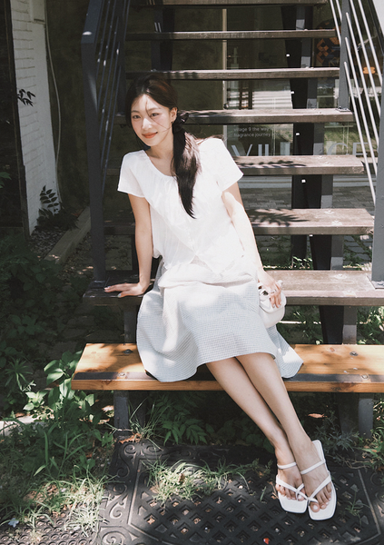 [SLOWAND] # SLOWMADE MOMEN Fine Checkered Skirt