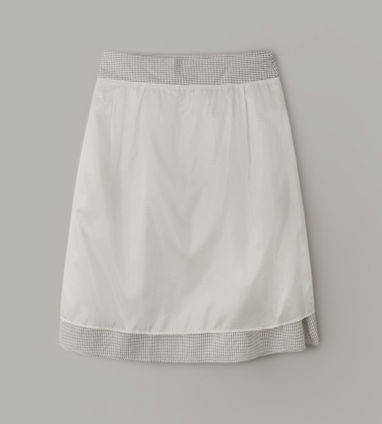 [SLOWAND] # SLOWMADE MOMEN Fine Checkered Skirt