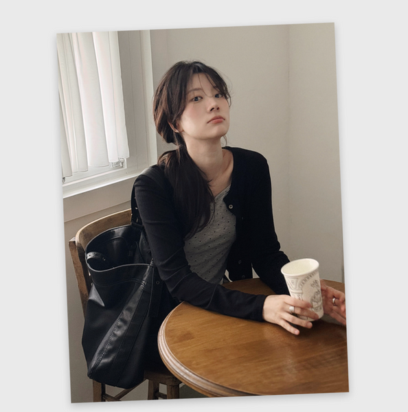 [SLOWAND] # SLOWMADE Tight Cover Fit Dot Sleeveless