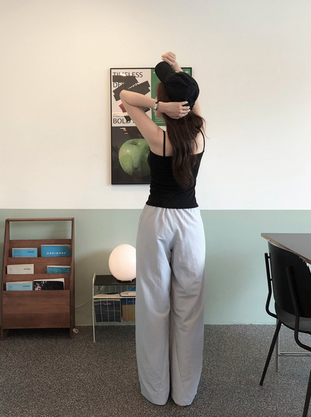 [SLOWAND] # SLOWMADE Tight Cover Fit Dot Sleeveless