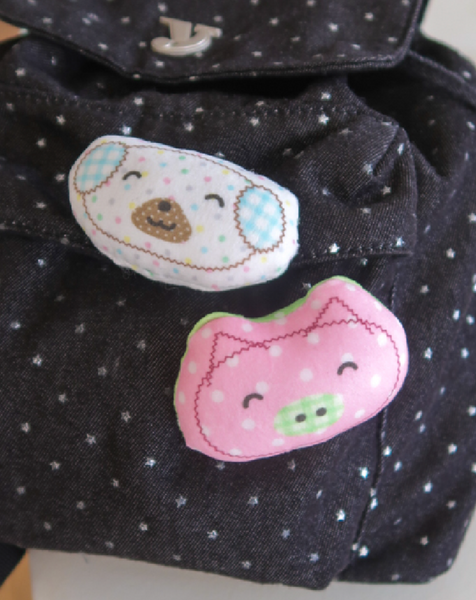 [FLUFFY BROOCH] Color Dot Puppy