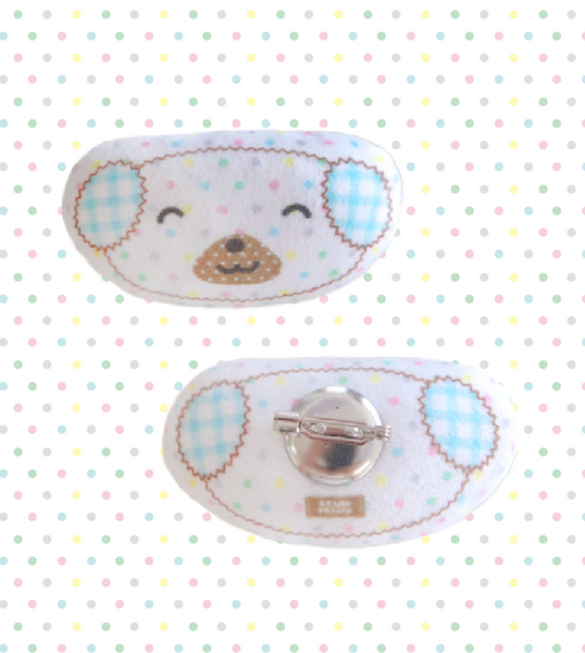 [FLUFFY BROOCH] Color Dot Puppy