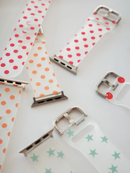 [mdrlife] Lovely Hot Pink Dot Apple Strap