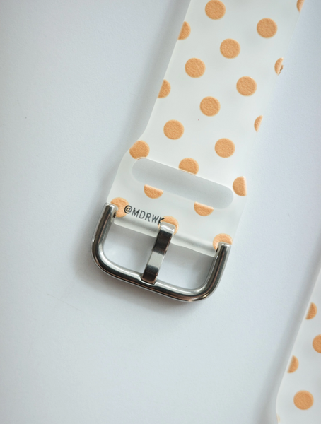 [mdrlife] Refreshing Orange Dot Apple Strap
