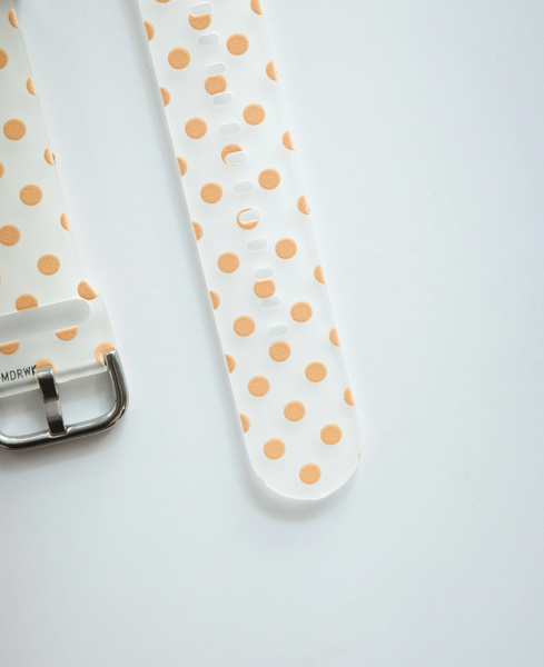 [mdrlife] Refreshing Orange Dot Apple Strap