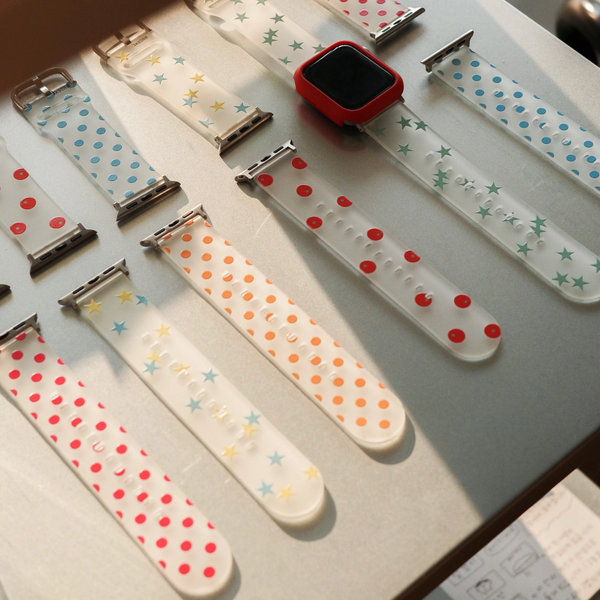 [mdrlife] Refreshing Orange Dot Apple Strap