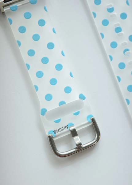 [mdrlife] Clear Sky Dot Apple Strap