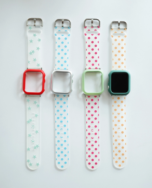 [mdrlife] Clear Sky Dot Apple Strap