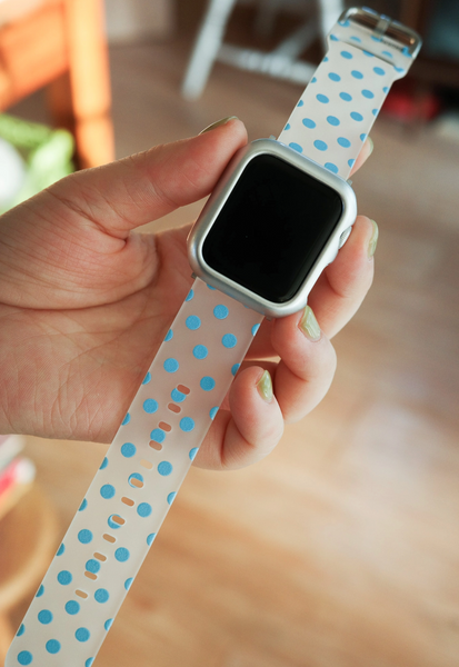 [mdrlife] Clear Sky Dot Apple Strap