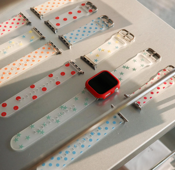 [mdrlife] Clear Sky Dot Apple Strap