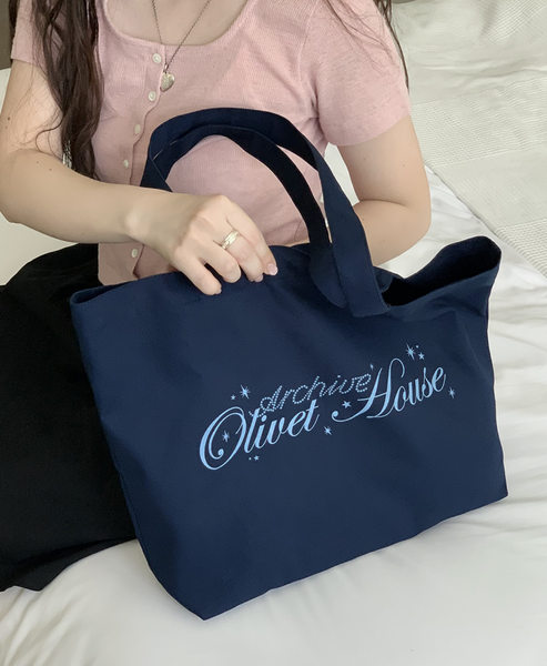 [OLIVET] Archive. Eco Bag Navy