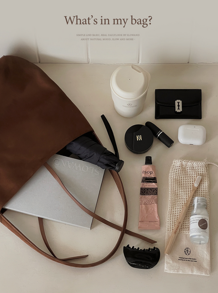 [SLOWAND] Loader Cowhide Minimal Leather Bag