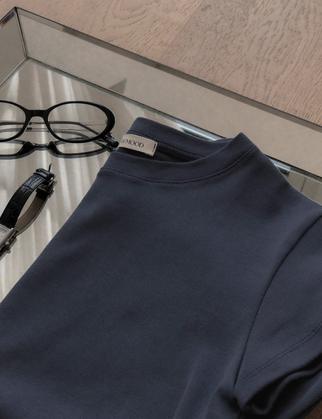 [SLOWAND] # SLOWMADE Mute and Pigment Plain T-shirt