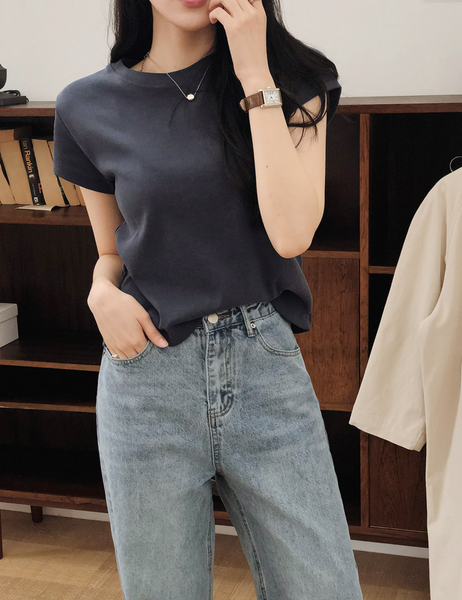 [SLOWAND] # SLOWMADE Mute and Pigment Plain T-shirt