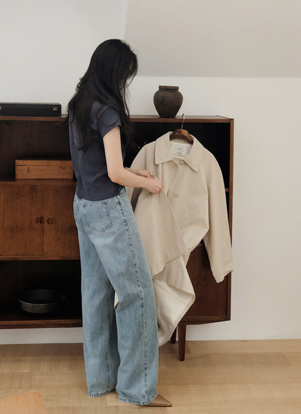 [SLOWAND] # SLOWMADE Mute and Pigment Plain T-shirt