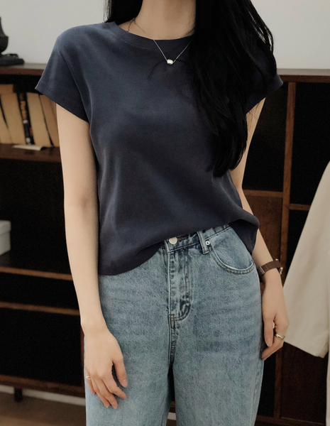 [SLOWAND] # SLOWMADE Mute and Pigment Plain T-shirt